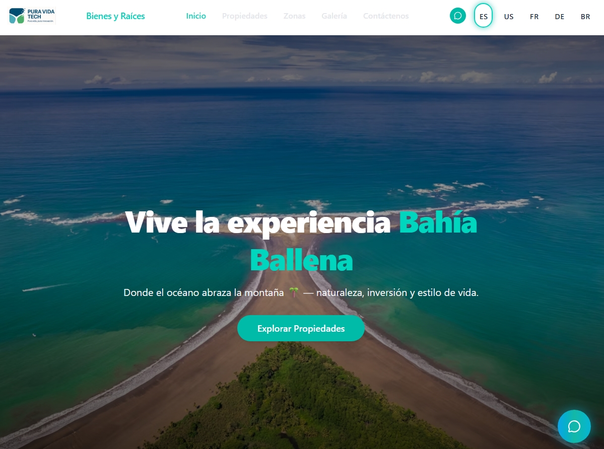 Costa Rica real estate website demo